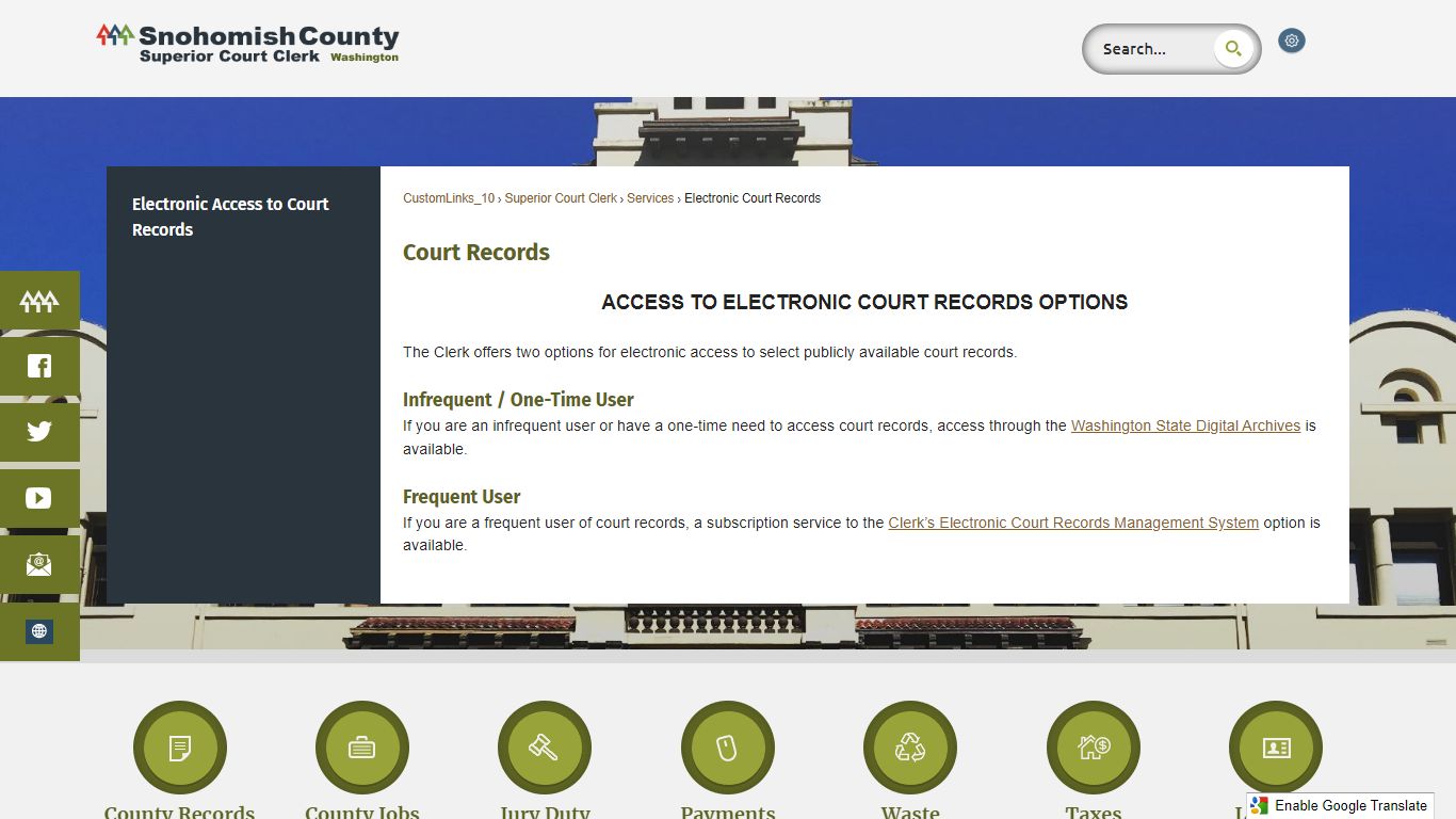 Court Records | Snohomish County, WA - Official Website